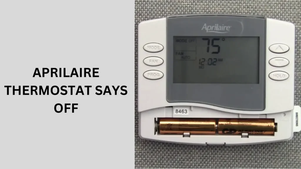 Aprilaire Thermostat Troubleshooting Error Codes