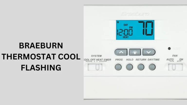 Braeburn Thermostat Cool Flashing