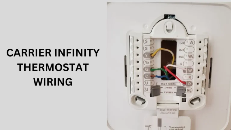 Carrier Infinity Thermostat Wiring