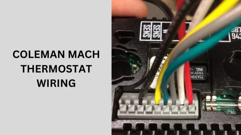 Coleman Mach Thermostat Wiring