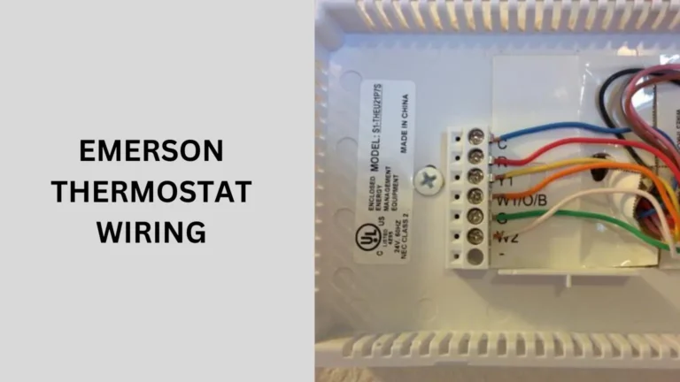 Emerson Thermostat Wiring