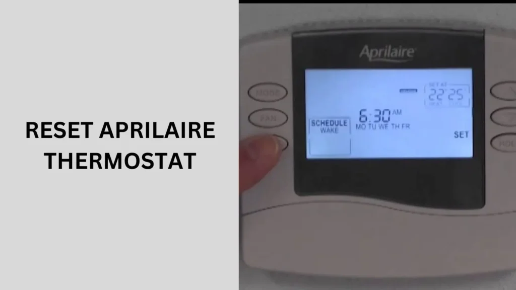 Reset Aprilaire Thermostat