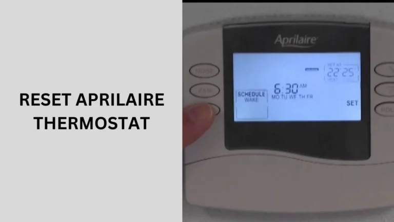 Reset Aprilaire Thermostat