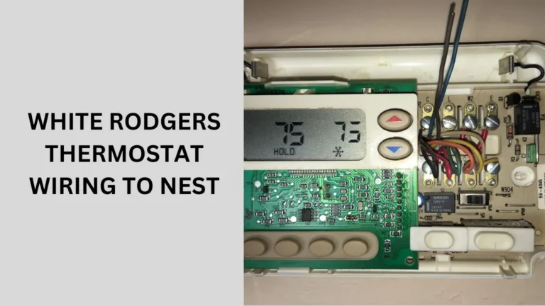 White Rodgers Thermostat Wiring to Nest