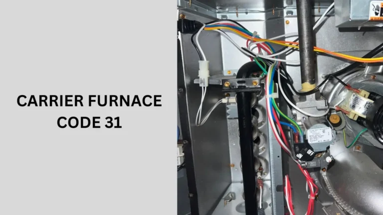 Carrier Furnace Code 31