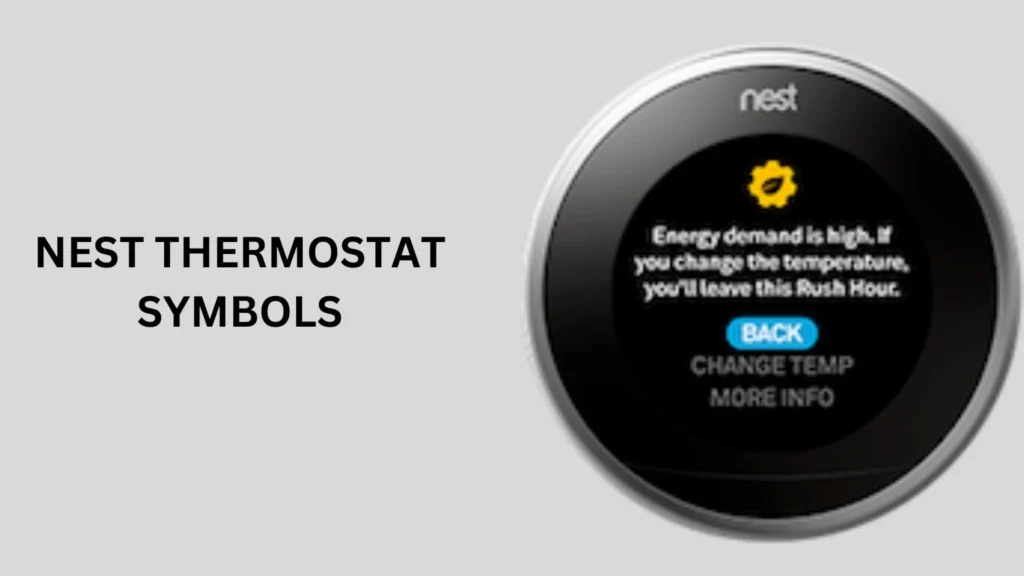 Nest Thermostat Symbols