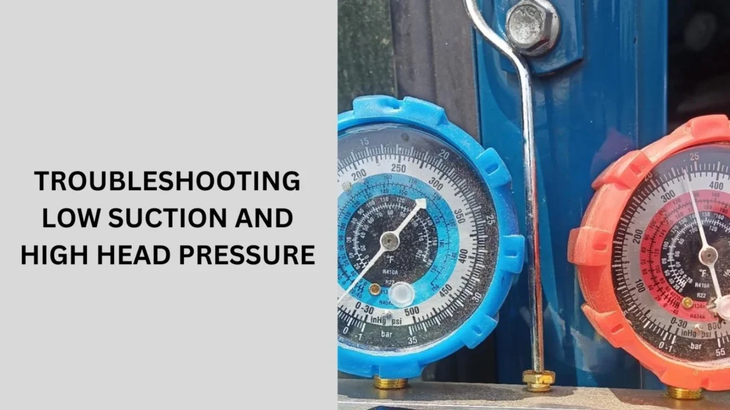 Troubleshooting Low Suction and High Head Pressure