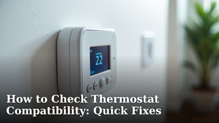 How to Check Thermostat Compatibility: Quick Fixes