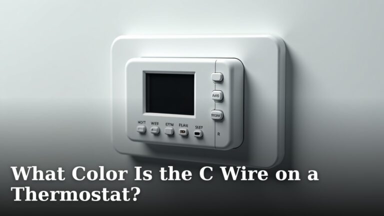What Color Is the C Wire on a Thermostat?