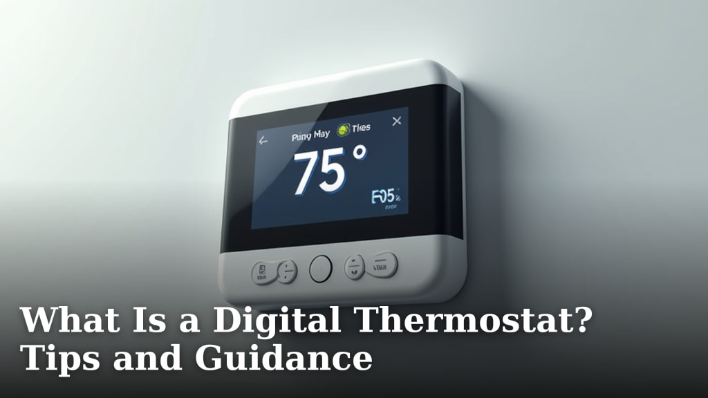 What Is a Digital Thermostat? Tips and Guidance