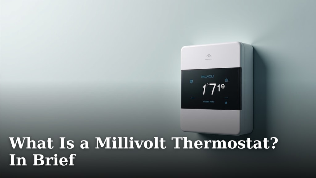 What Is a Millivolt Thermostat? In Brief