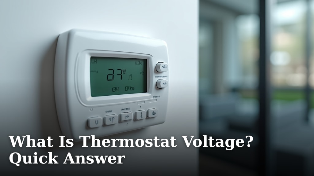 What Is Thermostat Voltage? Quick Answer